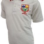 potters green tipped polo