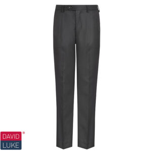 DL943 Black senior flat front trousers (PL 15)
