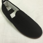 Black slip on pumps