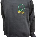 henley green black sweat